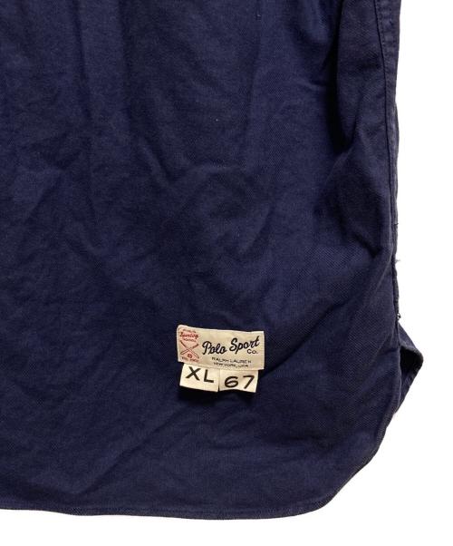 POLO SPORT（ポロスポーツ）POLO SPORT (ポロスポーツ) ベースボールシャツ ネイビー サイズ:XLの古着・服飾アイテム