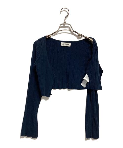 Lily Brown（リリーブラウン）Lily Brown (リリーブラウン) ニットカーデセットキャミワンピース ネイビー サイズ:Sの古着・服飾アイテム