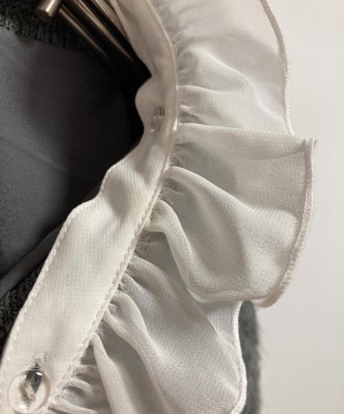 Snidel（スナイデル）Snidel (スナイデル) ファーライクニットジャケット グレー サイズ:FREEの古着・服飾アイテム