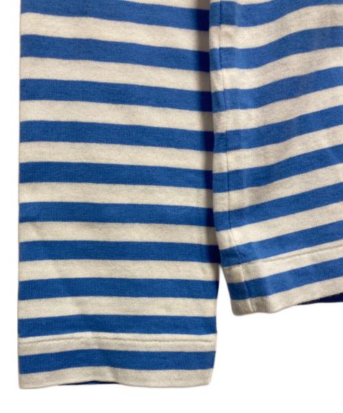 PLAY COMME des GARCONS（プレイコムデギャルソン）PLAY COMME des GARCONS (プレイコムデギャルソン) 長袖ボーダーTシャツ ブルー×ホワイト サイズ:XSの古着・服飾アイテム
