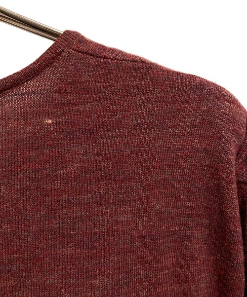 COMME des GARCONS SHIRT（コムデギャルソンシャツ）COMME des GARCONS SHIRT (コムデギャルソンシャツ) ラインニット ボルドー サイズ:Mの古着・服飾アイテム