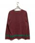 COMME des GARCONS SHIRT (コムデギャルソンシャツ) ラインニット ボルドー サイズ:M：15000円