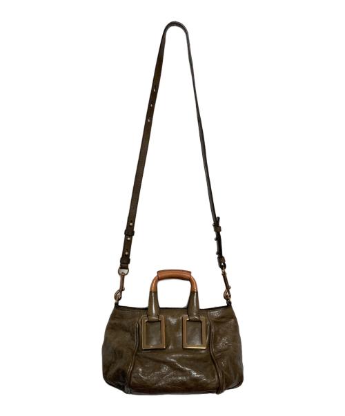 Chloe（クロエ）Chloe (クロエ) エテル 2WAYショルダーバッグ ブラウンの古着・服飾アイテム