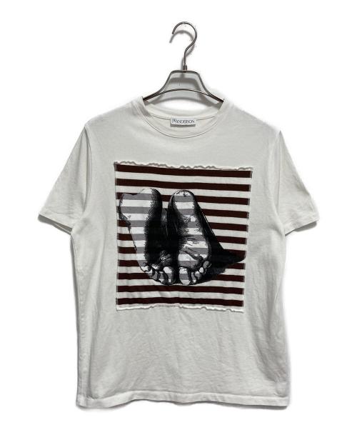 J.W.ANDERSON（ジェイダブリューアンダーソン）J.W.ANDERSON (ジェイダブリューアンダーソン) 19SS BIG FOOT Tシャツ ホワイト サイズ:Mの古着・服飾アイテム