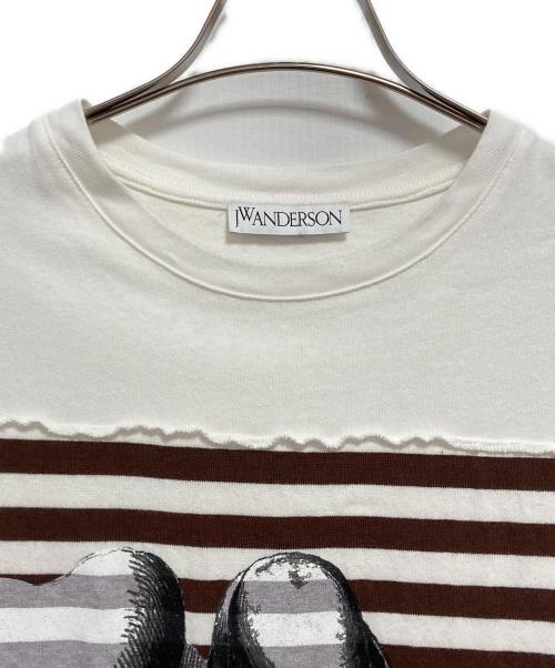 J.W.ANDERSON（ジェイダブリューアンダーソン）J.W.ANDERSON (ジェイダブリューアンダーソン) 19SS BIG FOOT Tシャツ ホワイト サイズ:Mの古着・服飾アイテム