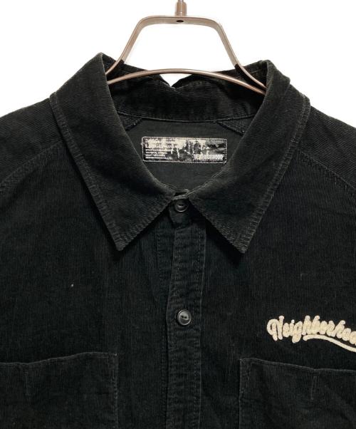 NEIGHBORHOOD（ネイバーフッド）NEIGHBORHOOD (ネイバーフッド) コーデュロイ半袖シャツ ブラック サイズ:不明の古着・服飾アイテム