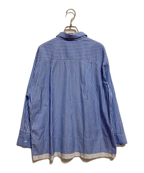 SLOBE IENA（スローブ イエナ）SLOBE IENA (スローブ イエナ) ストライプレイヤーシャツ ブルー サイズ:不明の古着・服飾アイテム