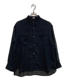 IENA（イエナ）の古着「シアーメッシュ シャツ」｜ブラック