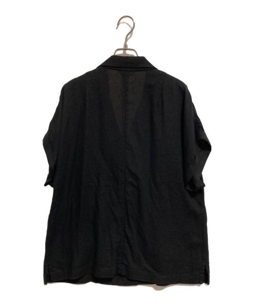 SLOBE IENA（スローブ イエナ）SLOBE IENA (スローブ イエナ) レーヨンリネンハーフスリーブジャケット ブラック サイズ:-の古着・服飾アイテム