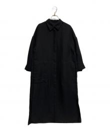Demi-Luxe Beams（デミルクス ビームス）の古着「ダブルクロス ヒヨク シャツワンピース」｜ブラック