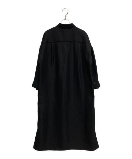 Demi-Luxe Beams（デミルクス ビームス）Demi-Luxe BEAMS (デミルクス ビームス) ダブルクロス ヒヨク シャツワンピース ブラック サイズ:36の古着・服飾アイテム
