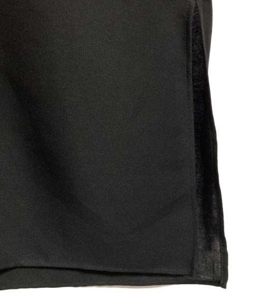 Demi-Luxe Beams（デミルクス ビームス）Demi-Luxe BEAMS (デミルクス ビームス) ダブルクロス ヒヨク シャツワンピース ブラック サイズ:36の古着・服飾アイテム