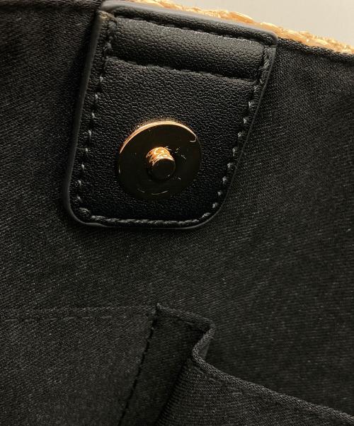 RANDA（ランダ）RANDA (ランダ) リボンラフィアライクトートバッグ ベージュ 未使用品の古着・服飾アイテム