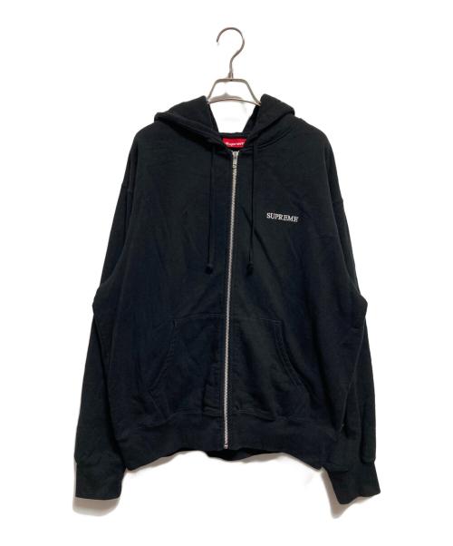 SUPREME（シュプリーム）SUPREME (シュプリーム) IDGAF Zip Up Hooded Sweatshirt ブラック サイズ:Mの古着・服飾アイテム