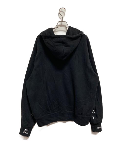 SUPREME（シュプリーム）SUPREME (シュプリーム) IDGAF Zip Up Hooded Sweatshirt ブラック サイズ:Mの古着・服飾アイテム