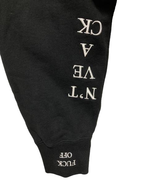 SUPREME（シュプリーム）SUPREME (シュプリーム) IDGAF Zip Up Hooded Sweatshirt ブラック サイズ:Mの古着・服飾アイテム
