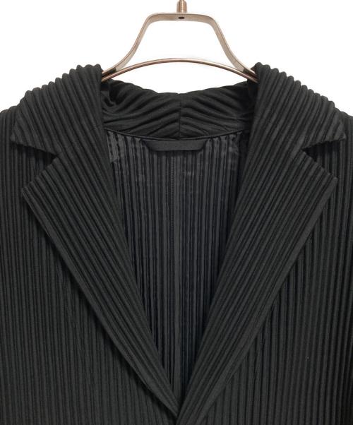 HOMME PLISSE ISSEY MIYAKE（オム プリッセ イッセイ ミヤケ）HOMME PLISSE ISSEY MIYAKE (オム プリッセ イッセイ ミヤケ) プリーツテーラードジャケット ブラック サイズ:2の古着・服飾アイテム