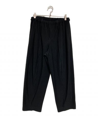 HOMME PLISSE オムプリッセ パンツ（その他） 1(S位) 黒 【古着】【中古】 中古・古着通販】HOMME PLISSE ISSEY MIYAKE (オム プリッセ イッセイ