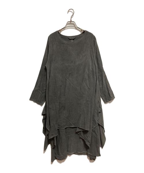 IROFUSI（イロフシ）IROFUSI (イロフシ) コットンレイヤードワンピース グレー サイズ:-の古着・服飾アイテム