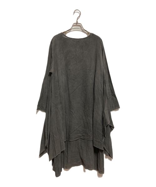 IROFUSI（イロフシ）IROFUSI (イロフシ) コットンレイヤードワンピース グレー サイズ:-の古着・服飾アイテム