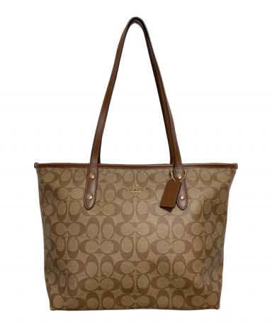 中古・古着通販】COACH (コーチ) トートバッグ ベージュ｜ブランド
