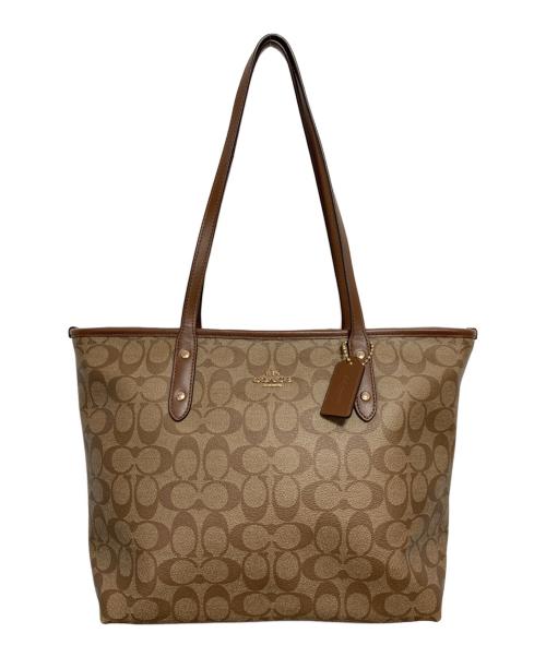 COACH（コーチ）COACH (コーチ) トートバッグ ベージュの古着・服飾アイテム