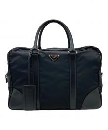 PRADA（プラダ）の古着「ナイロンブリーフケース」｜ブラック
