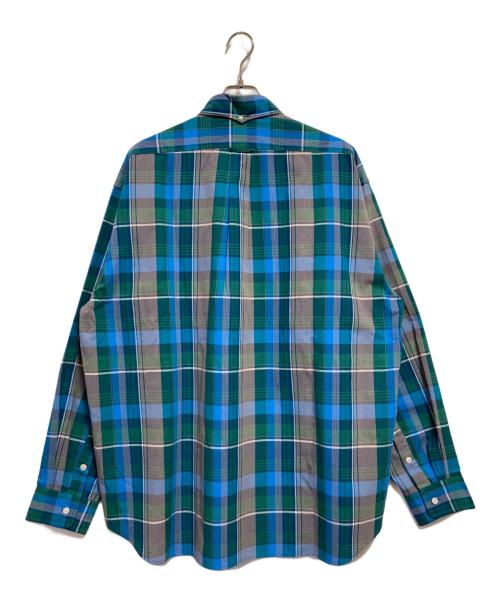 THE NORTH FACE（ザ ノース フェイス）THE NORTH FACE (ザ ノース フェイス) L/S MADRAS SHIRT ブルー×グリーン サイズ:XLの古着・服飾アイテム
