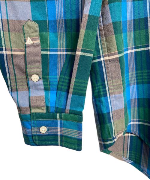 THE NORTH FACE（ザ ノース フェイス）THE NORTH FACE (ザ ノース フェイス) L/S MADRAS SHIRT ブルー×グリーン サイズ:XLの古着・服飾アイテム