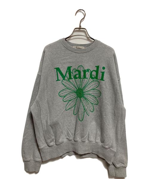 Mardi Mercredi（マルディメクルディ）MARDI MERCREDI (マルディメクルディ) フラワープリントスウェット グレー サイズ:FREEの古着・服飾アイテム