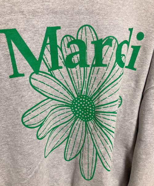Mardi Mercredi（マルディメクルディ）MARDI MERCREDI (マルディメクルディ) フラワープリントスウェット グレー サイズ:FREEの古着・服飾アイテム
