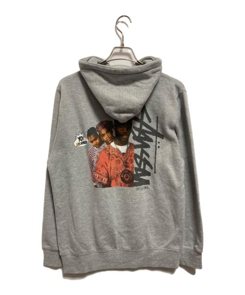 stussy（ステューシー）stussy (ステューシー) YO! MTV Raps プルオーバーパーカー グレー サイズ:Mの古着・服飾アイテム