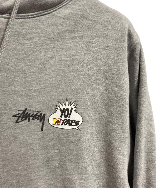 stussy（ステューシー）stussy (ステューシー) YO! MTV Raps プルオーバーパーカー グレー サイズ:Mの古着・服飾アイテム