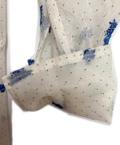 Ameri（アメリ）Ameri (アメリ) DOT FLOWER VEIL DRESS ホワイト サイズ:Sの古着・服飾アイテム