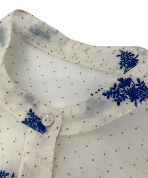 Ameri（アメリ）Ameri (アメリ) DOT FLOWER VEIL DRESS ホワイト サイズ:Sの古着・服飾アイテム