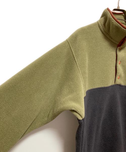 Patagonia（パタゴニア）Patagonia (パタゴニア) ライトウェイト シンチラ スナップT プルオーバー カーキ×グレー サイズ:Sの古着・服飾アイテム