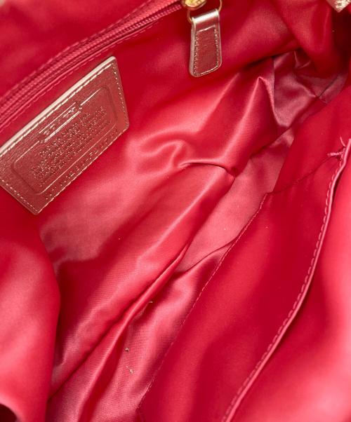 COACH（コーチ）COACH (コーチ) ポピー デイジー シグネチャー2WAYバッグ ベージュの古着・服飾アイテム