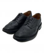 Tricker'sトリッカーズ）の古着「Bourtonウイングチップシューズ」｜ブラック