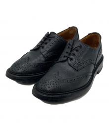 Tricker's（トリッカーズ）の古着「Bourtonウイングチップシューズ」｜ブラック