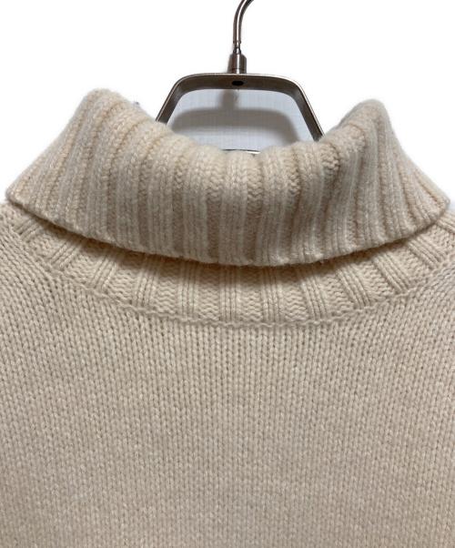 MACPHEE（マカフィー）MACPHEE (マカフィー) ウールカシミヤ ハイネックプルオーバー ベージュ サイズ:Sの古着・服飾アイテム