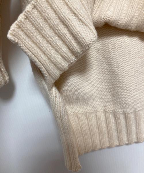 MACPHEE（マカフィー）MACPHEE (マカフィー) ウールカシミヤ ハイネックプルオーバー ベージュ サイズ:Sの古着・服飾アイテム
