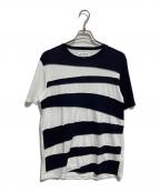 Maison Margielaメゾンマルジェラ）の古着「コットンボーダーTシャツ」｜ネイビー×ホワイト