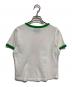 MARC JACOBS (マークジェイコブス) リンガーTシャツ ホワイト×グリーン サイズ:S：6000円