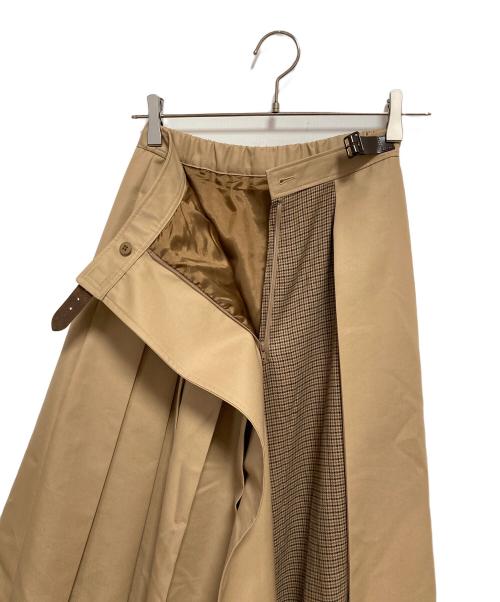 MACKINTOSH LONDON（マッキントッシュ ロンドン）MACKINTOSH LONDON (マッキントッシュ ロンドン) ハイブリッドギャバジンスカート ベージュ サイズ:S(36）の古着・服飾アイテム