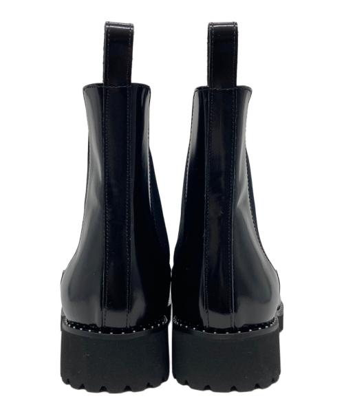 UNITED ARROWS（ユナイテッドアローズ）UNITED ARROWS (ユナイテッドアローズ) サイドゴア スタッズ ブーツ ブラック サイズ:37の古着・服飾アイテム