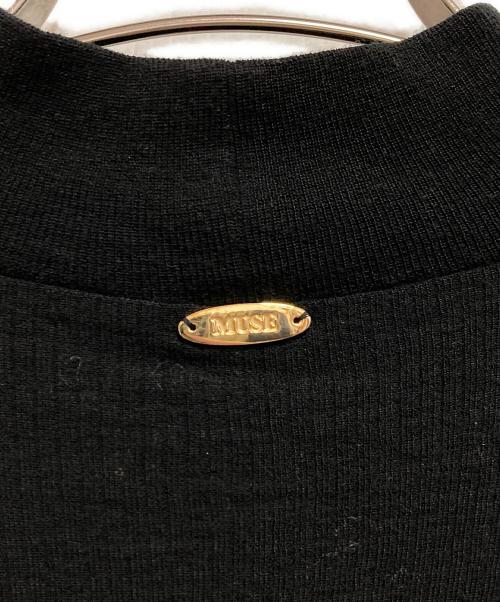 MUSE（ミューズ）MUSE (ミューズ) WOOLY RIB ハイネック プルオーバー ブラック サイズ:FREEの古着・服飾アイテム