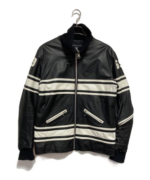 NEIGHBORHOOD（ネイバーフッド）NEIGHBORHOOD (ネイバーフッド) 04AW レザージャケット ブラック サイズ:Lの古着・服飾アイテム