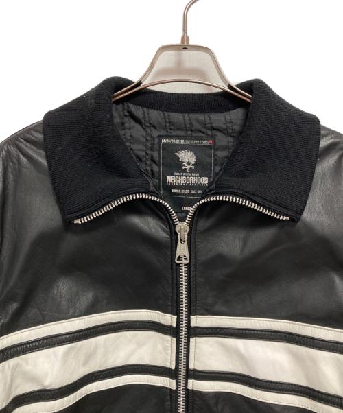NEIGHBORHOOD（ネイバーフッド）NEIGHBORHOOD (ネイバーフッド) 04AW レザージャケット ブラック サイズ:Lの古着・服飾アイテム