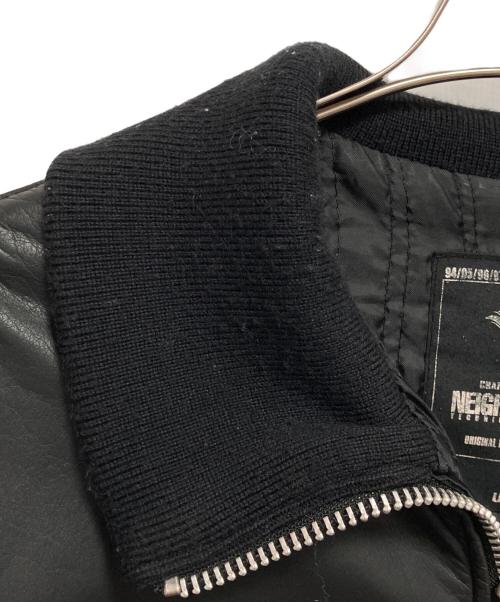 NEIGHBORHOOD（ネイバーフッド）NEIGHBORHOOD (ネイバーフッド) 04AW レザージャケット ブラック サイズ:Lの古着・服飾アイテム