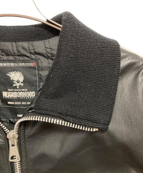 NEIGHBORHOOD（ネイバーフッド）NEIGHBORHOOD (ネイバーフッド) 04AW レザージャケット ブラック サイズ:Lの古着・服飾アイテム